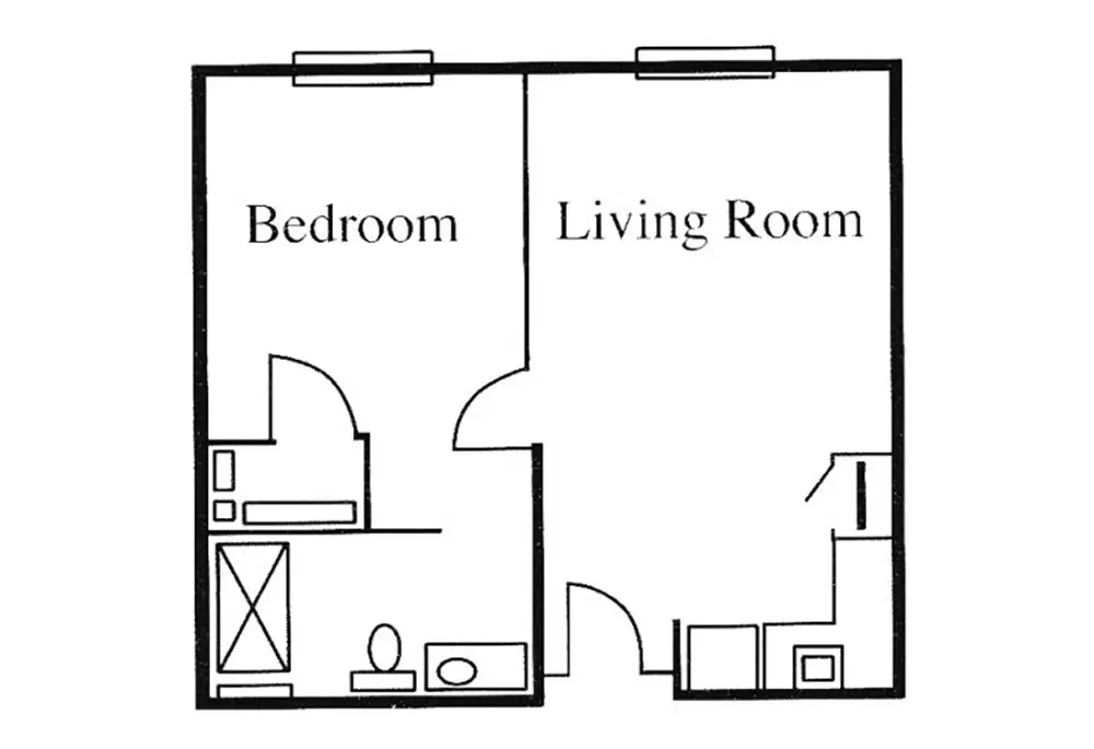 Anderson_Floor Plan_One Bedroom II Classic Plus Collection